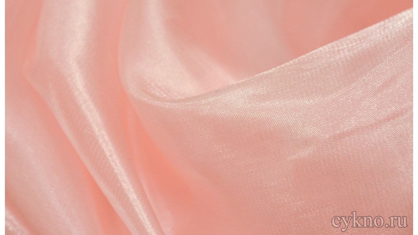 Органза светло-розовая